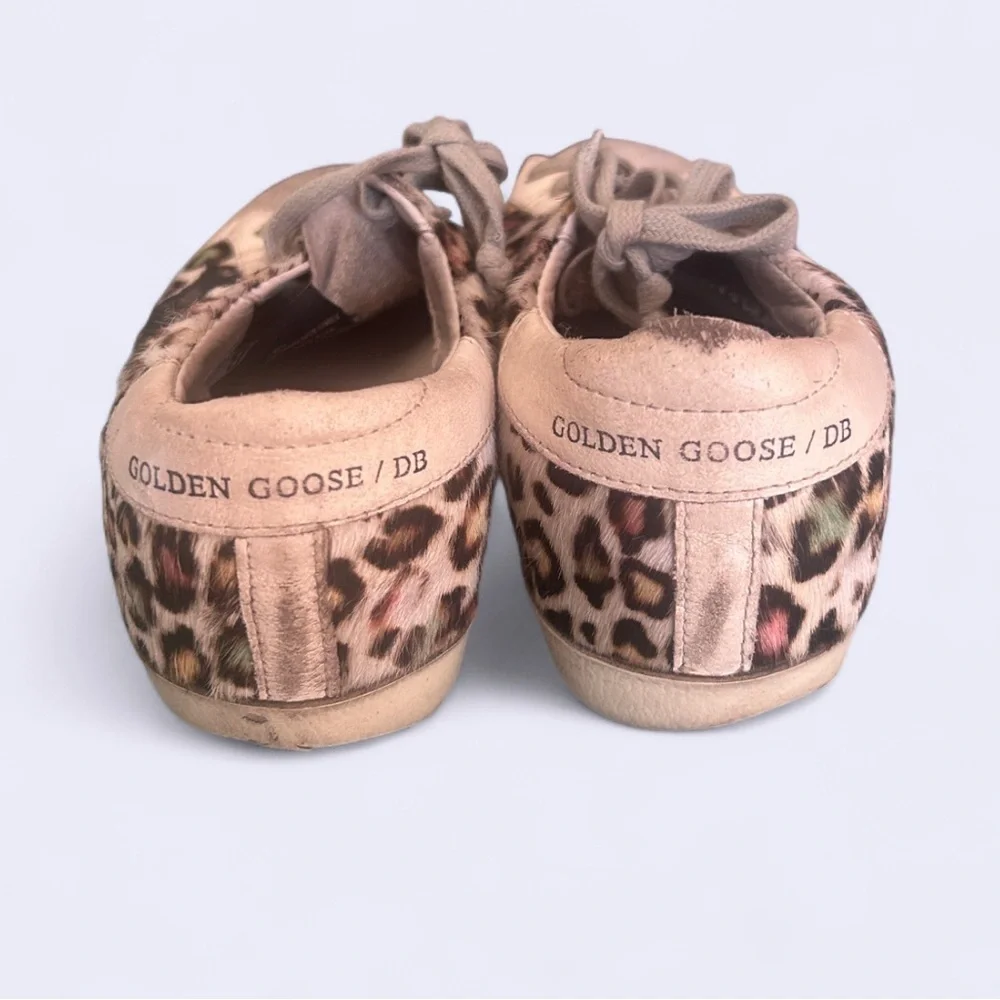 Golden Goose Low Top Cheetah Print Multicolor Finish - Picture 3 of 7